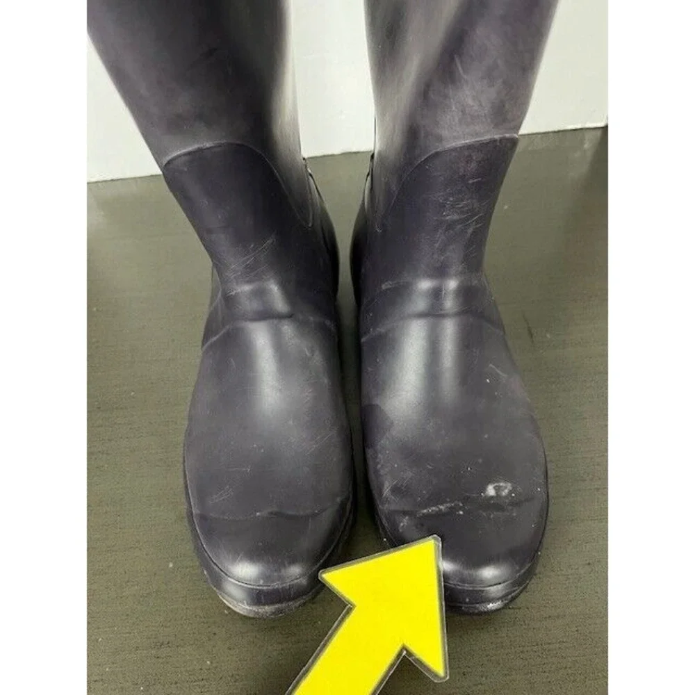 Hunter‎ Original Women's Tall Rain Boots Purple 6M/7F Fair Condition
